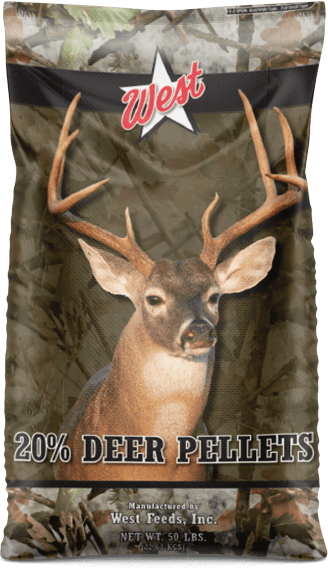 deer protein pellets feed bag