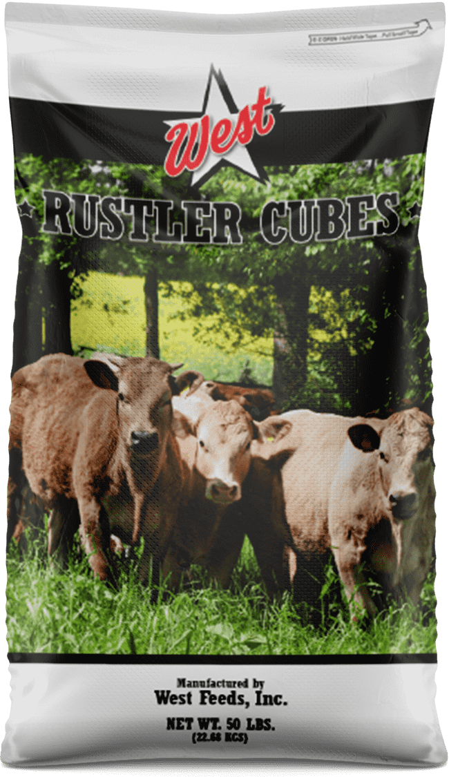 rustler cattle cube feed bag